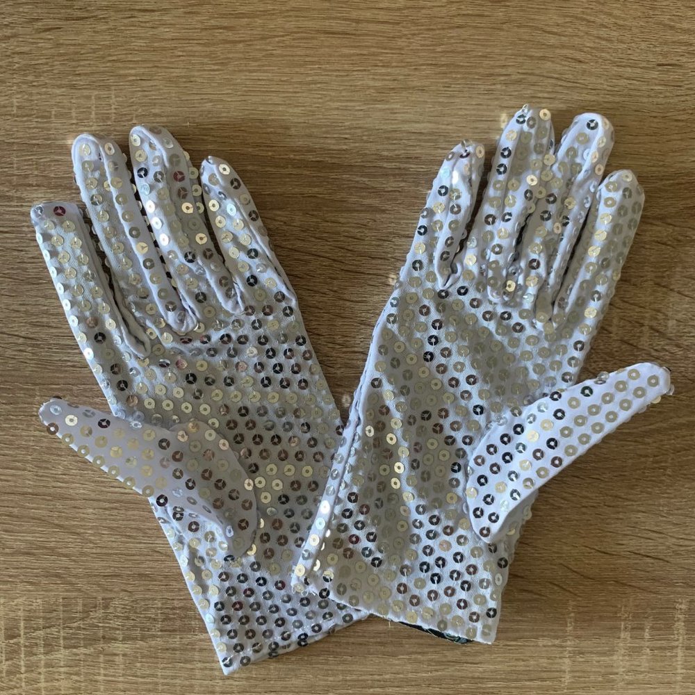 Sequin Gloves - Costume